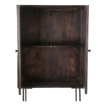 Sideboard DKD Home Decor Black Dark brown Metal Mango wood 84 x 43 x 153,5 cm
