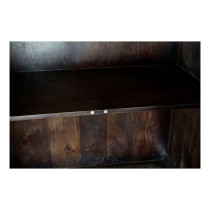 Sideboard DKD Home Decor Black Dark brown Metal Mango wood 84 x 43 x 153,5 cm