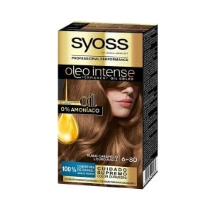 Teinture permanente Syoss Olio Intense Sans ammoniaque Nº 6,80 Blond caramel