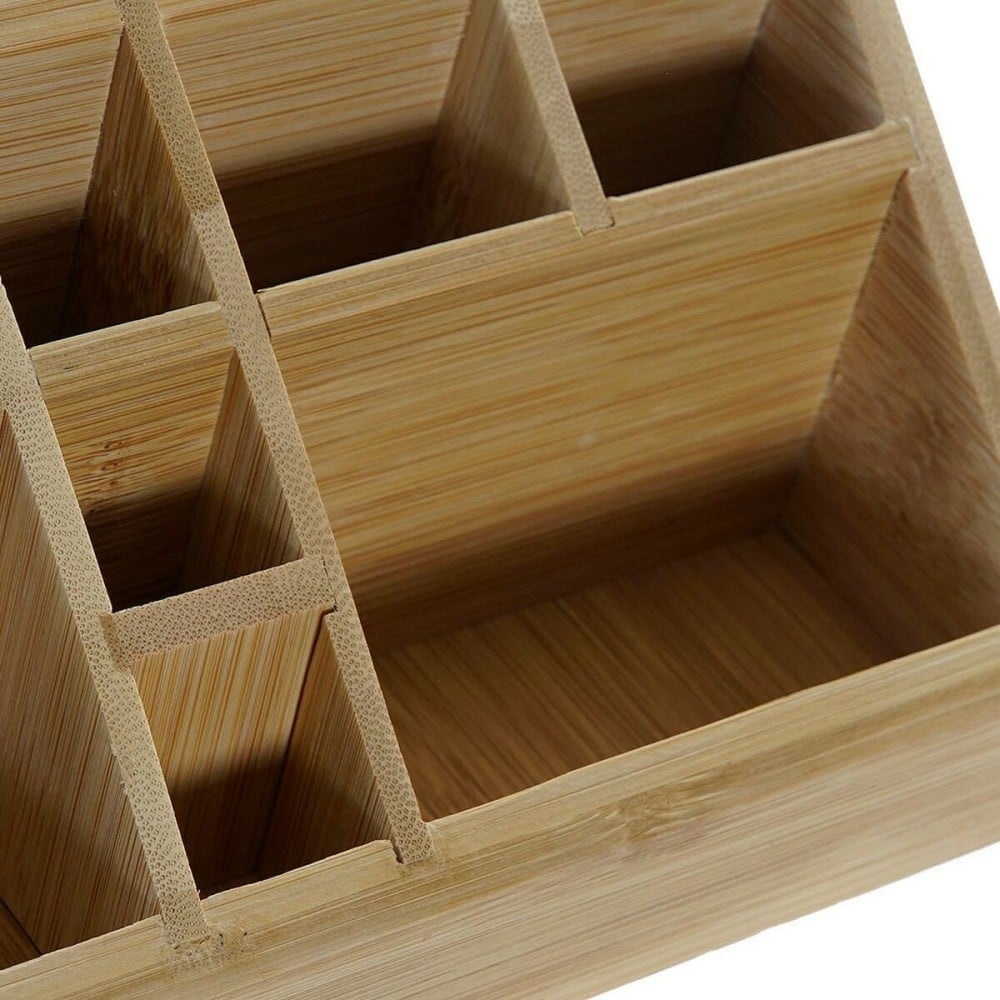 Organisateur polyvalent DKD Home Decor Bureau Bambou (23 x 9 x 9.5 cm)