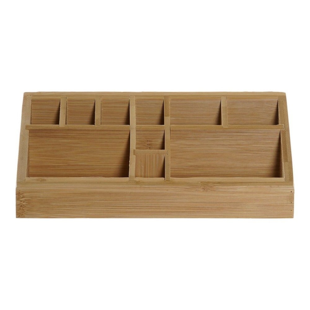 Organisateur polyvalent DKD Home Decor Bureau Bambou (23 x 9 x 9.5 cm)