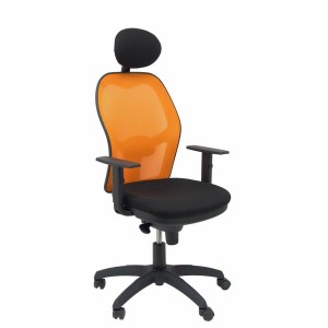 Chaise de Bureau avec Appui-tête Jorquera Piqueras y Crespo ALI840C Noir