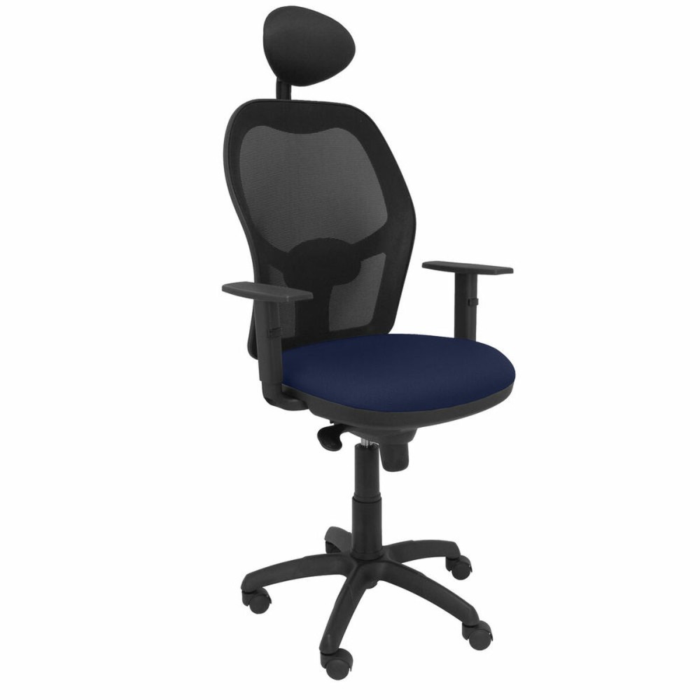 Chaise de Bureau avec Appui-tête Jorquera Piqueras y Crespo ALI200C Bleu Blue marine