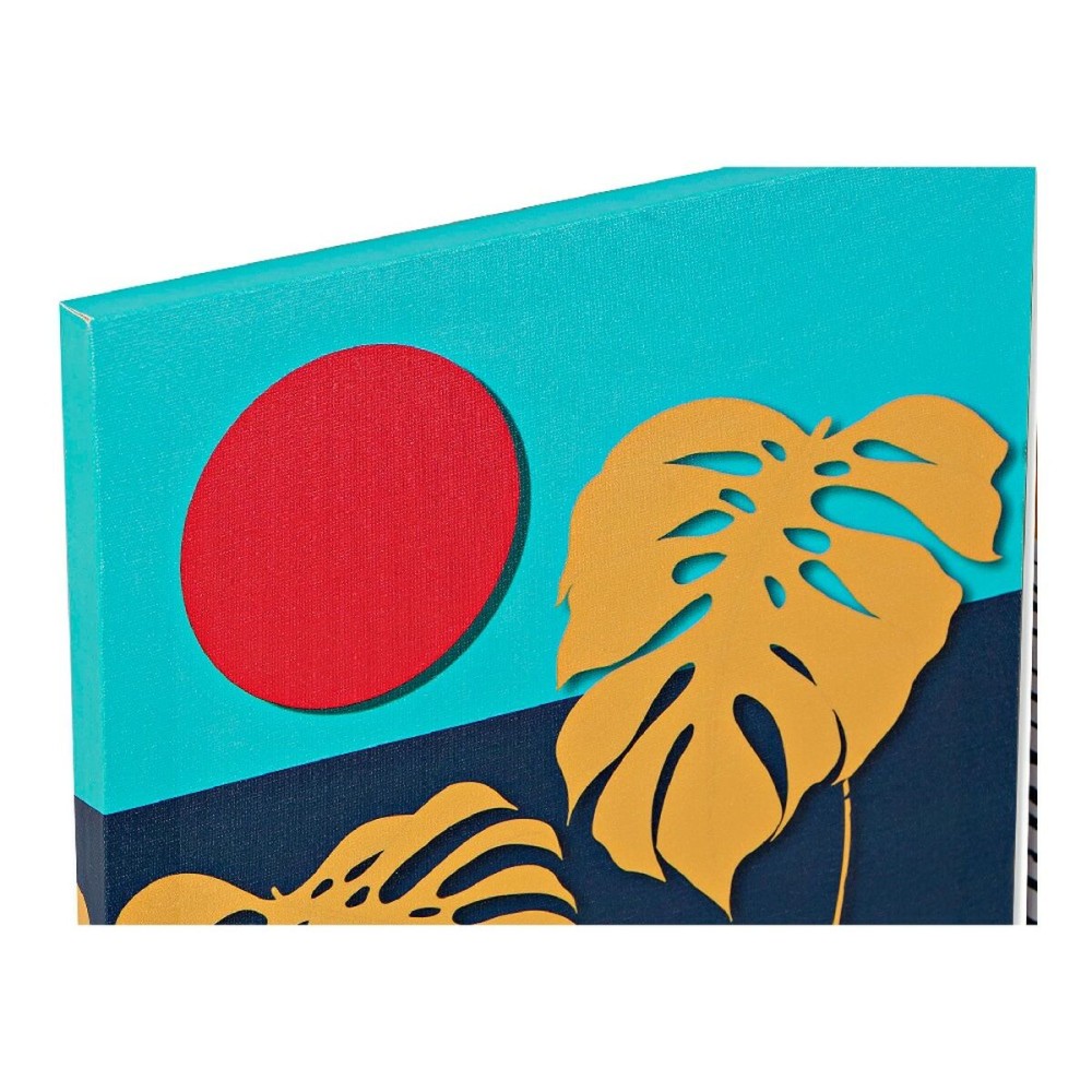 Leinwand DKD Home Decor Tropical Leinwand Holz MDF 30 x 1,8 x 40 cm