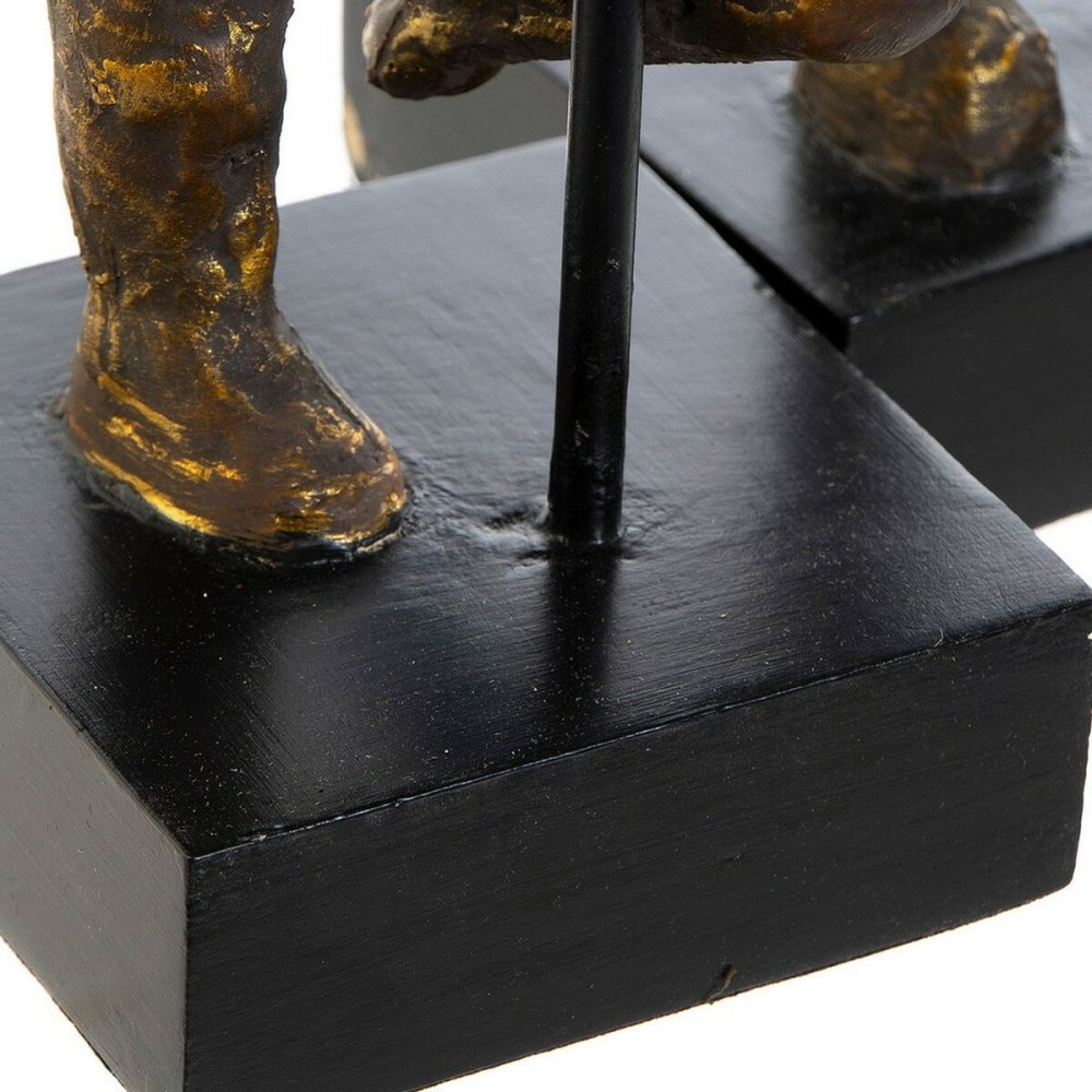 Deko-Figur DKD Home Decor Gold Moderne Ballett-Tänzerin 20 x 10 x 31 cm (2 Stück)
