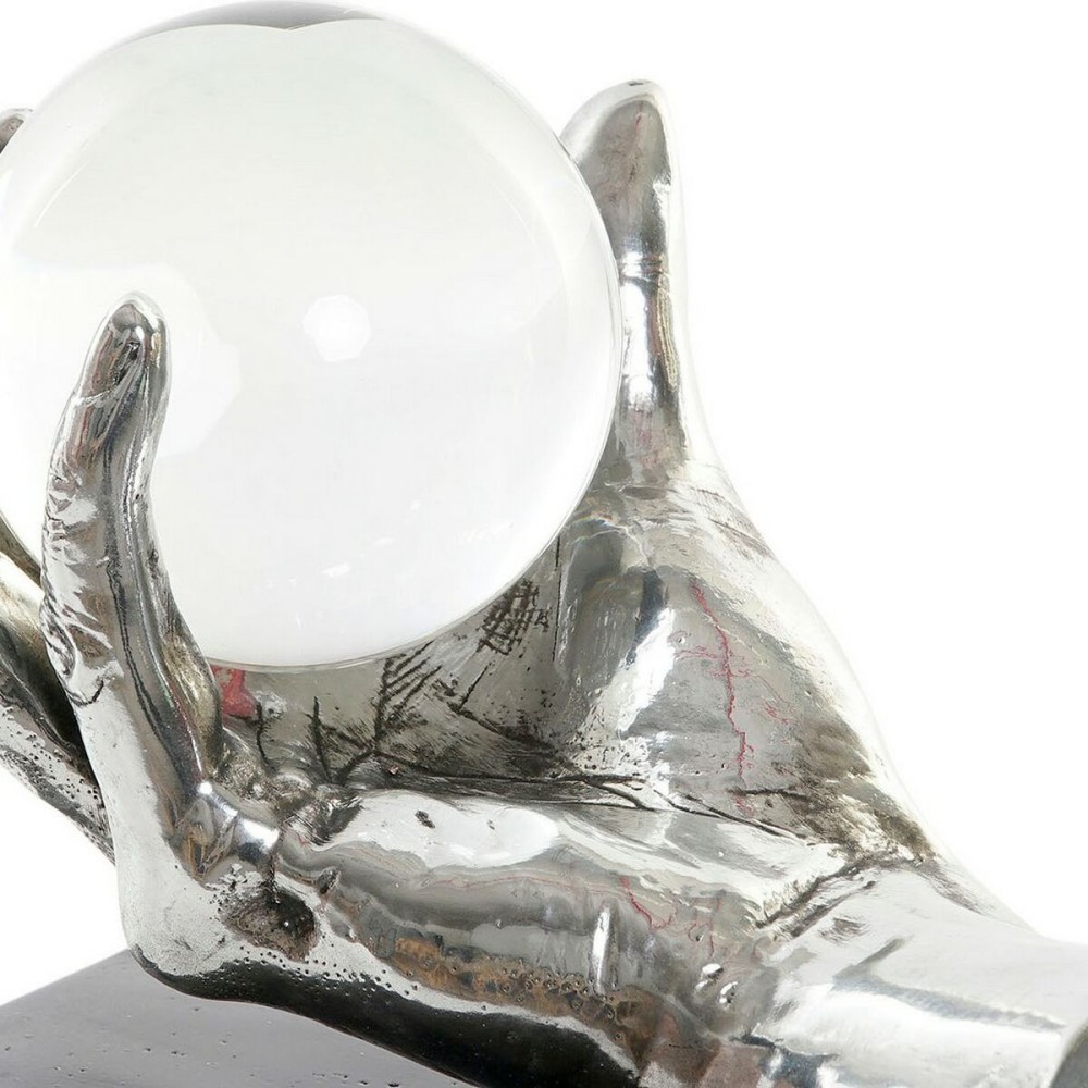 Decorative Figure DKD Home Decor Golden Silver Hand 50 ml 20 x 14 x 18 cm (2 Units)