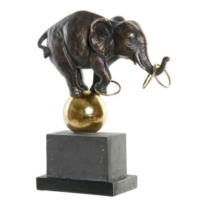 Deko-Figur DKD Home Decor Schwarz Gold Elefant Moderne 31 x 13 x 41 cm