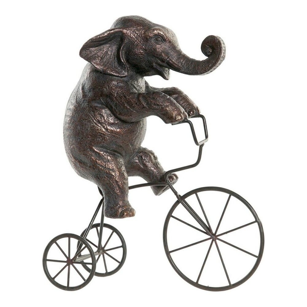 Deko-Figur DKD Home Decor Schwarz Elefant Moderne 30 x 12 x 37 cm