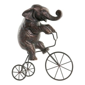 Deko-Figur DKD Home Decor Schwarz Elefant Moderne 30 x 12 x 37 cm
