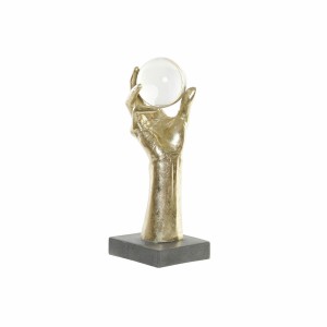 Deko-Figur DKD Home Decor Schwarz Gold Hand 13,5 x 13,5 x 36 cm