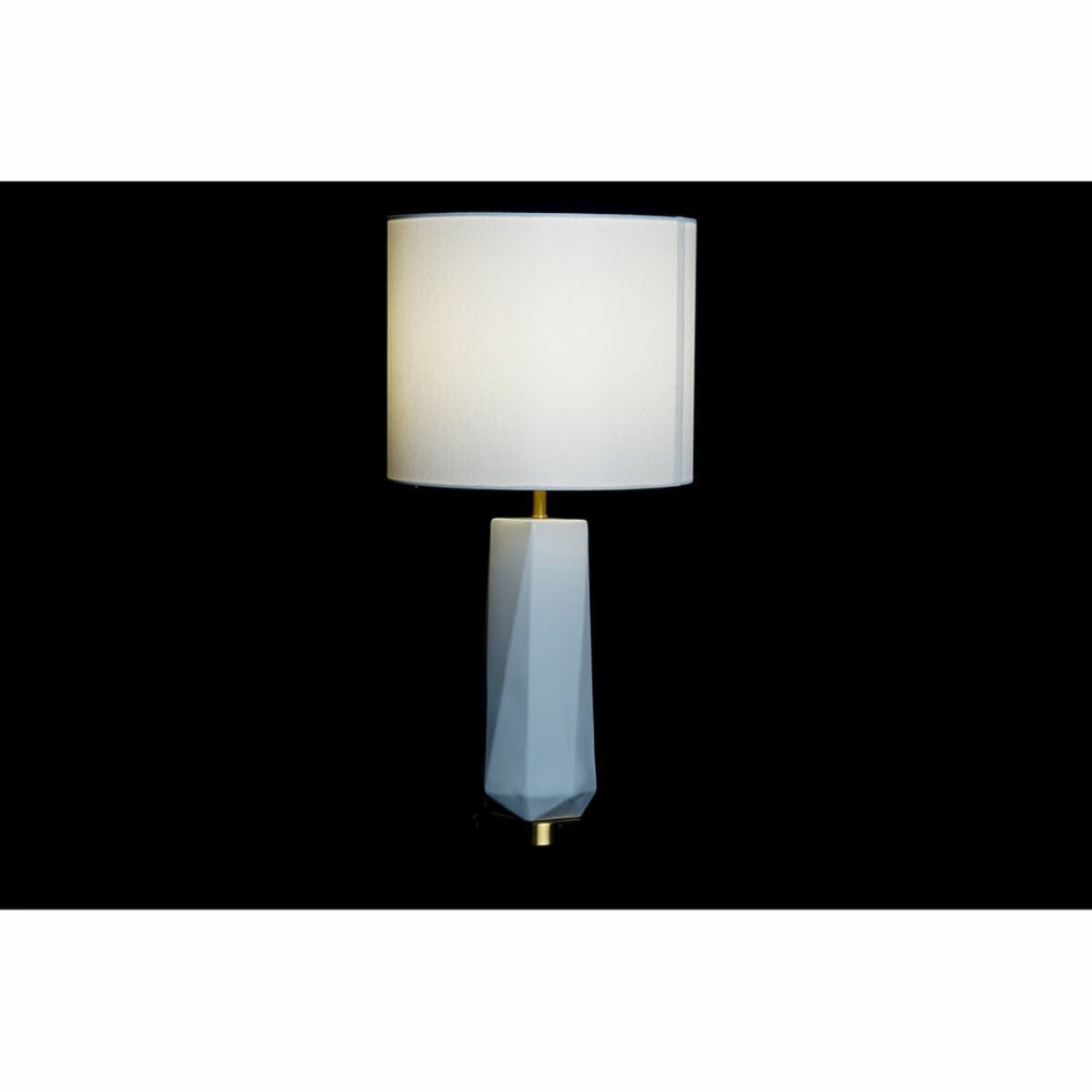 Tischlampe DKD Home Decor 8424001847242 33 x 33 x 67 cm aus Keramik Gold Metall Weiß 220 V 50 W