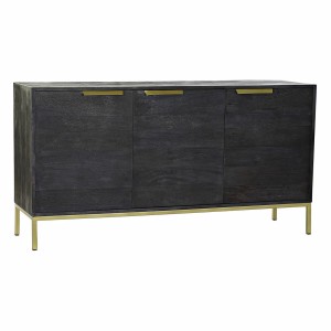 Anrichte DKD Home Decor Schwarz Gold Mango-Holz 145 x 41 x 77 cm