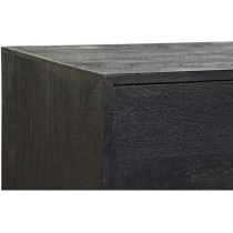Sideboard DKD Home Decor Black Golden Mango wood 145 x 41 x 77 cm