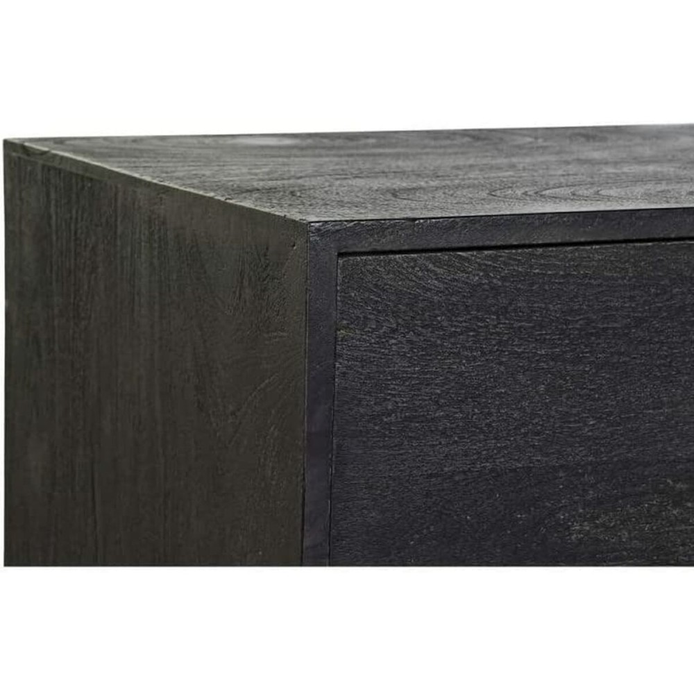 Sideboard DKD Home Decor Black Golden Mango wood 145 x 41 x 77 cm