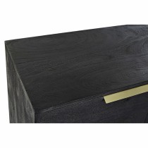 Sideboard DKD Home Decor Black Golden Mango wood 145 x 41 x 77 cm
