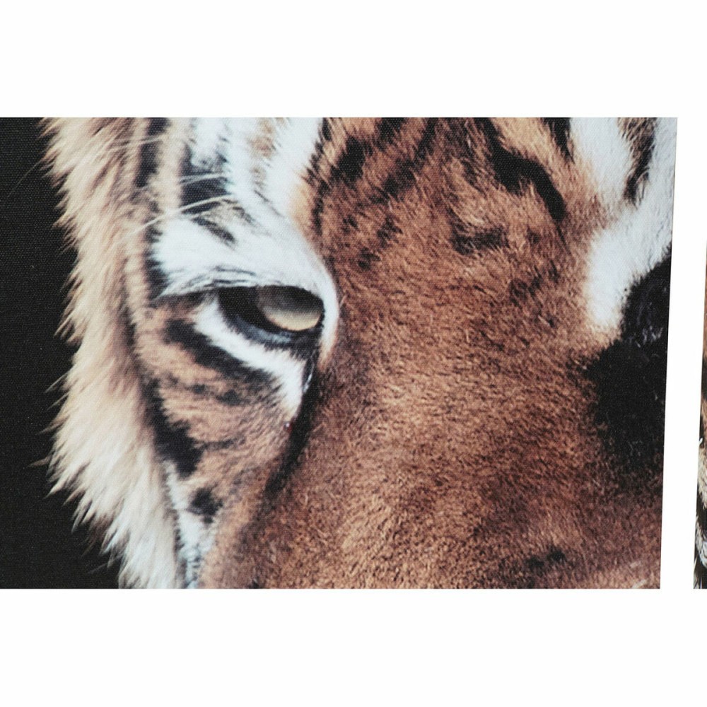 Leinwand DKD Home Decor Kiefer Leinwand 150 x 2 x 80 cm Tiger