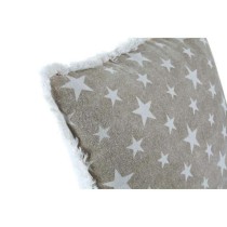 Coussin DKD Home Decor Gris Beige Polyester Coton Aluminium (45 x 10 x 45 cm) (2 Unités)