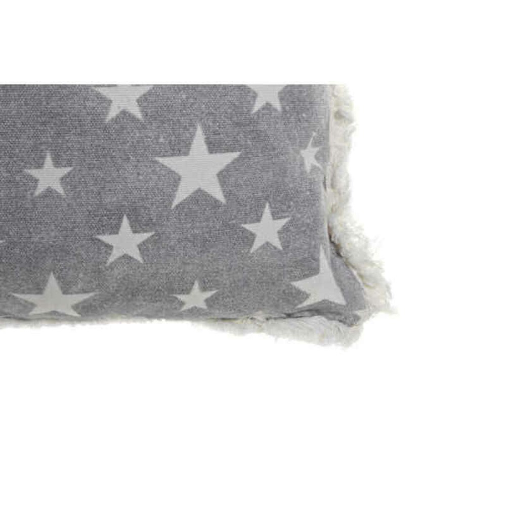 Coussin DKD Home Decor Gris Beige Polyester Coton Aluminium (45 x 10 x 45 cm) (2 Unités)