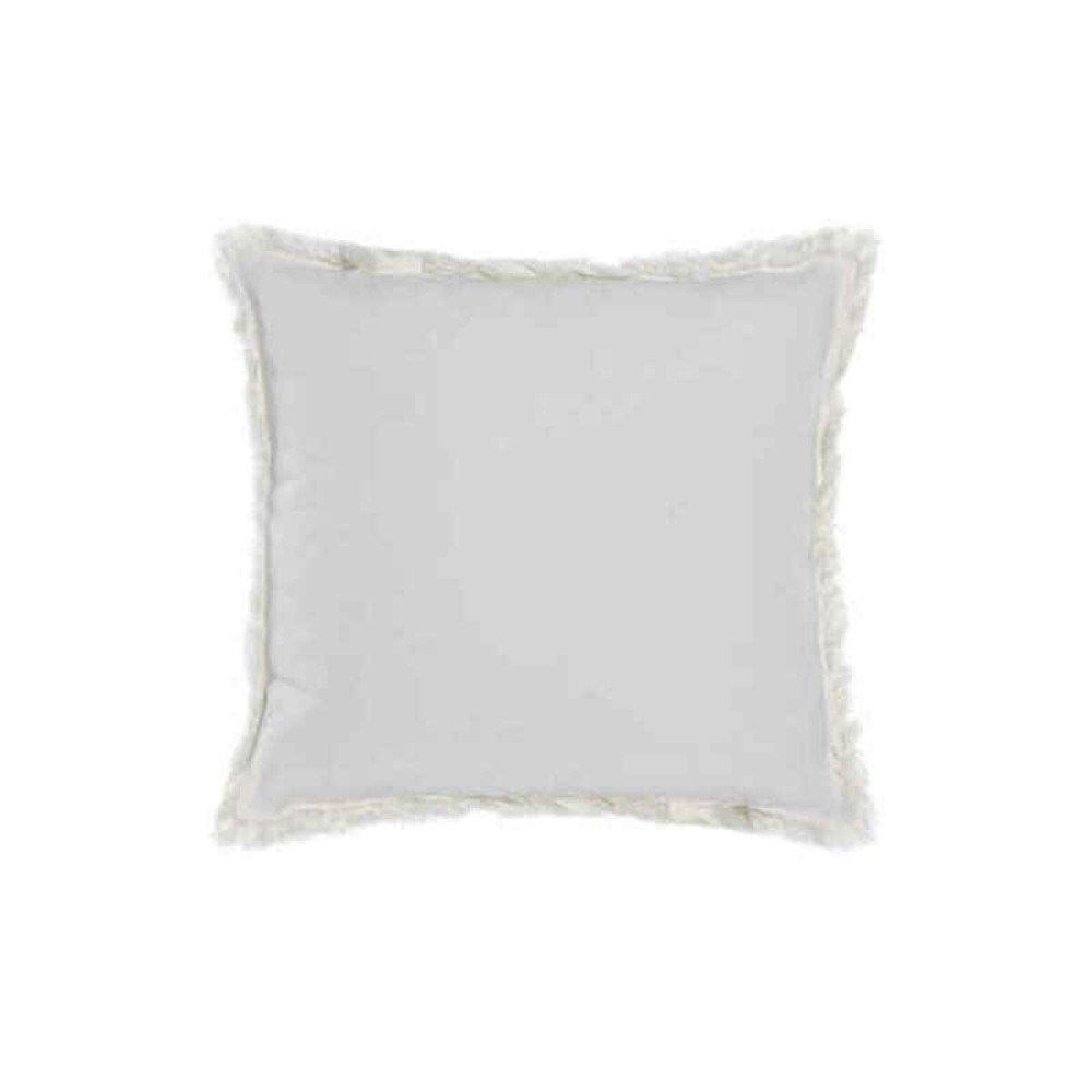 Coussin DKD Home Decor Gris Beige Polyester Coton Aluminium (45 x 10 x 45 cm) (2 Unités)
