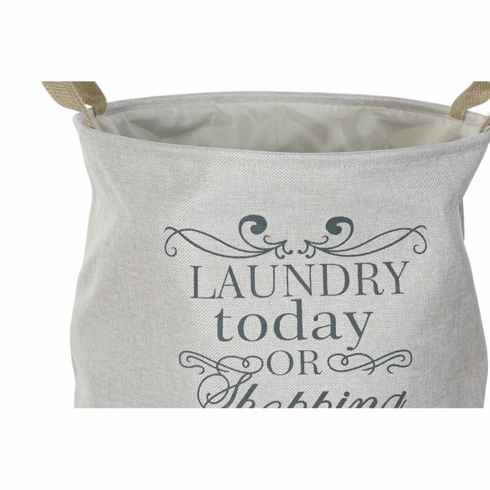Panier à linge DKD Home Decor Beige Gris Marron Clair 39 x 39 x 41 cm 3 Pièces (3 Unités)