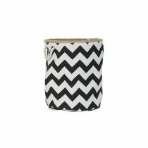 Panier décoratif DKD Home Decor Blanc Noir Jute