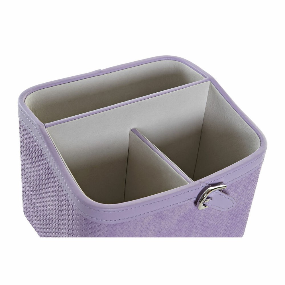 Organizer DKD Home Decor Lila Romantisch 19 x 16 x 14 cm Polyurethan Drehend