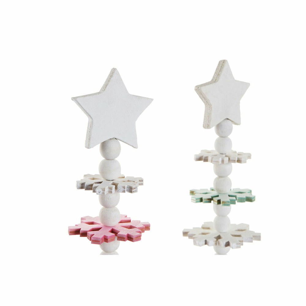 Weihnachtsbaum DKD Home Decor Holz MDF (2 pcs) (14 x 14 x 51 cm)