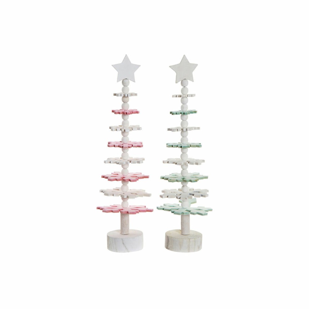 Weihnachtsbaum DKD Home Decor Holz MDF (2 pcs) (11 x 11 x 41 cm)