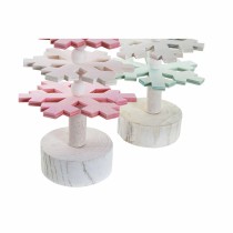 Sapin de Noël DKD Home Decor Bois MDF (2 pcs) (11 x 11 x 41 cm)