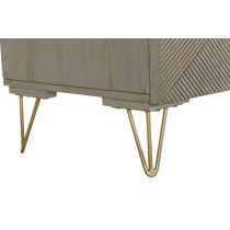 Sideboard DKD Home Decor Grey Golden Metal Mango wood 160 x 45 x 75 cm