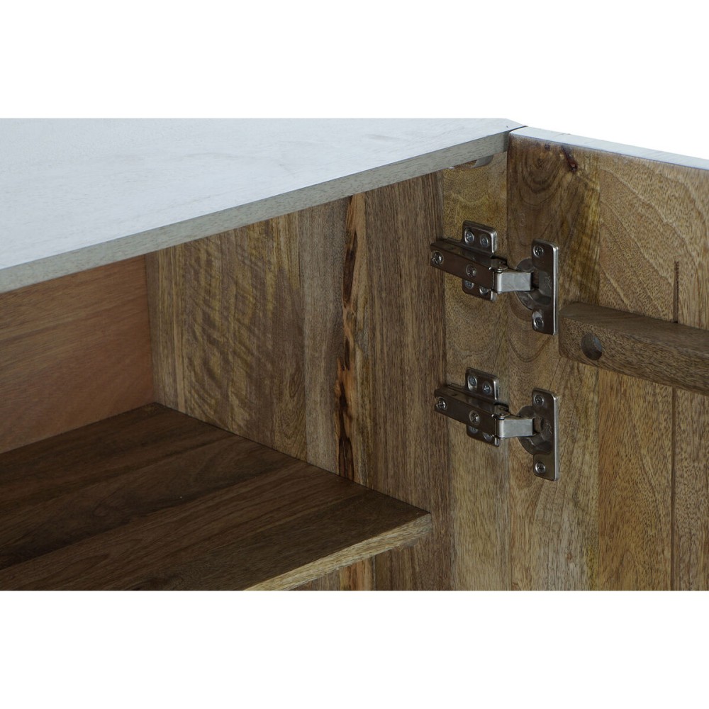 Sideboard DKD Home Decor Grey Golden Metal Mango wood 160 x 45 x 75 cm