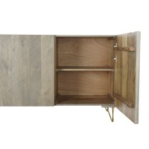 Sideboard DKD Home Decor Grey Golden Metal Mango wood 160 x 45 x 75 cm