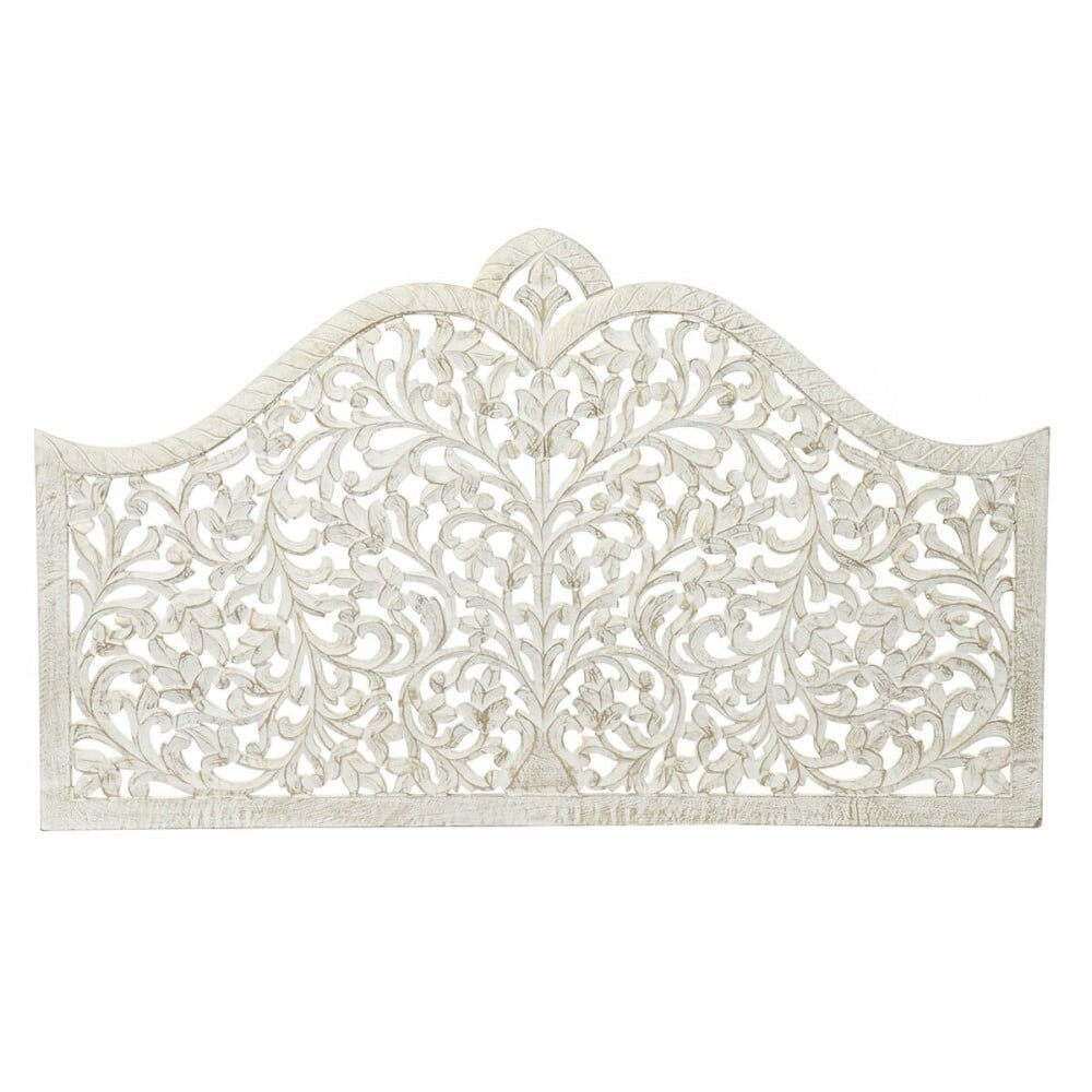 Kopfende des Betts DKD Home Decor Weiß Gold Holz MDF 152 x 3 x 91 cm