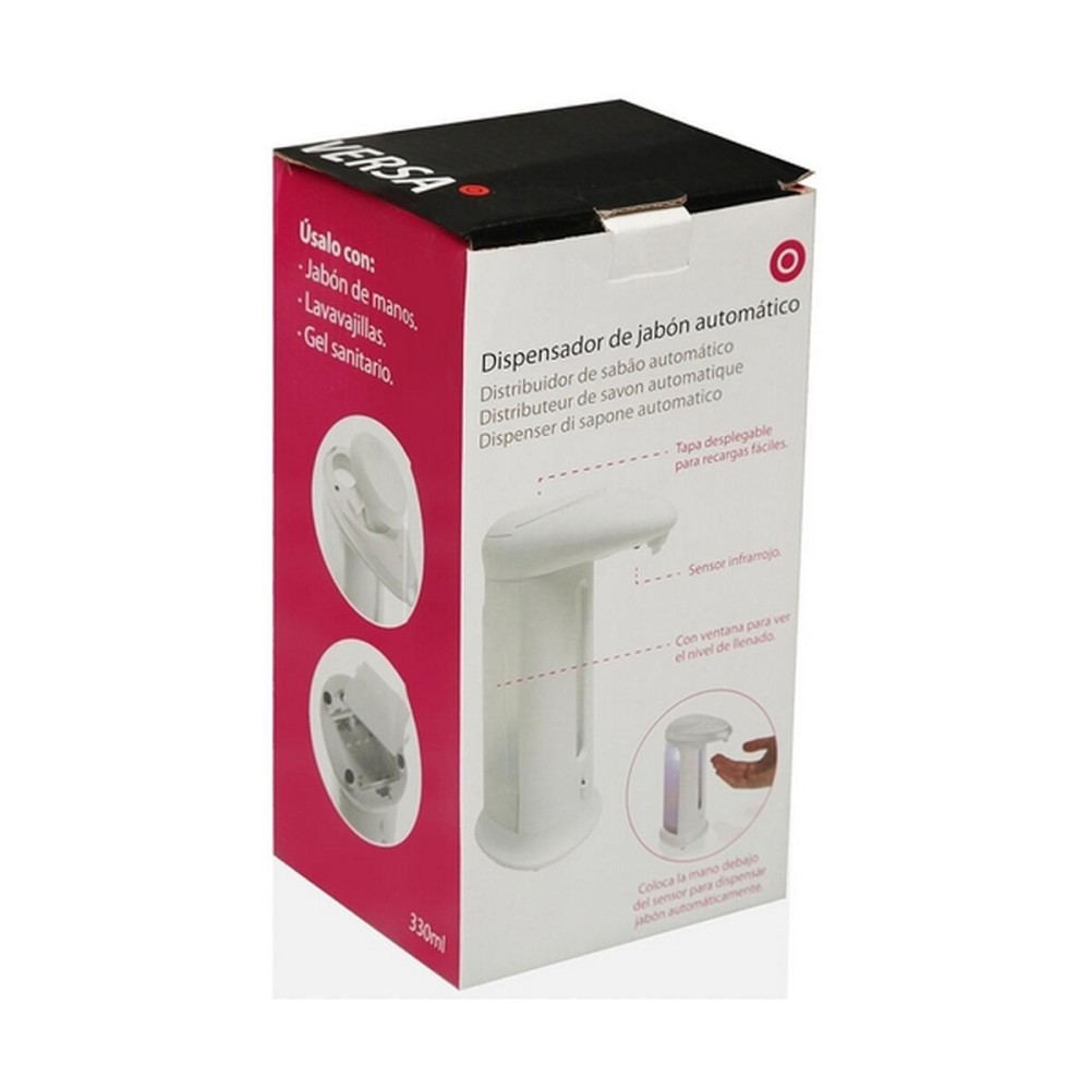Distributeur avec capteur Versa Blanc ABS 8 x 21 x 12 cm 1 L