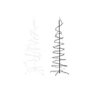 Sapin de Noël DKD Home Decor Blanc Noir Métal 70 x 70 x 190 cm (2 Unités)
