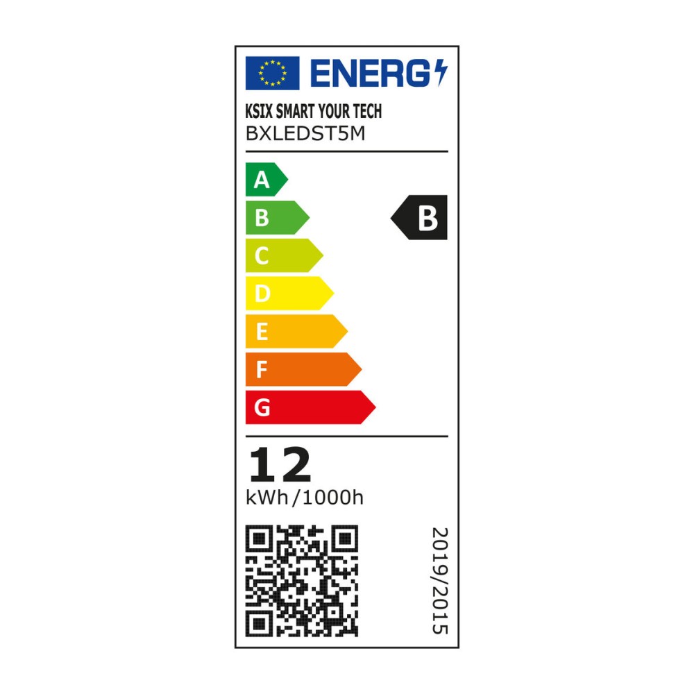 Bandes LED KSIX 12W Noir (5 m)