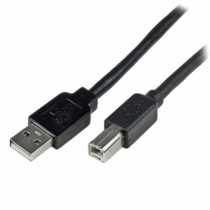 USB A zu USB-B-Kabel Startech USB2HAB65AC Schwarz