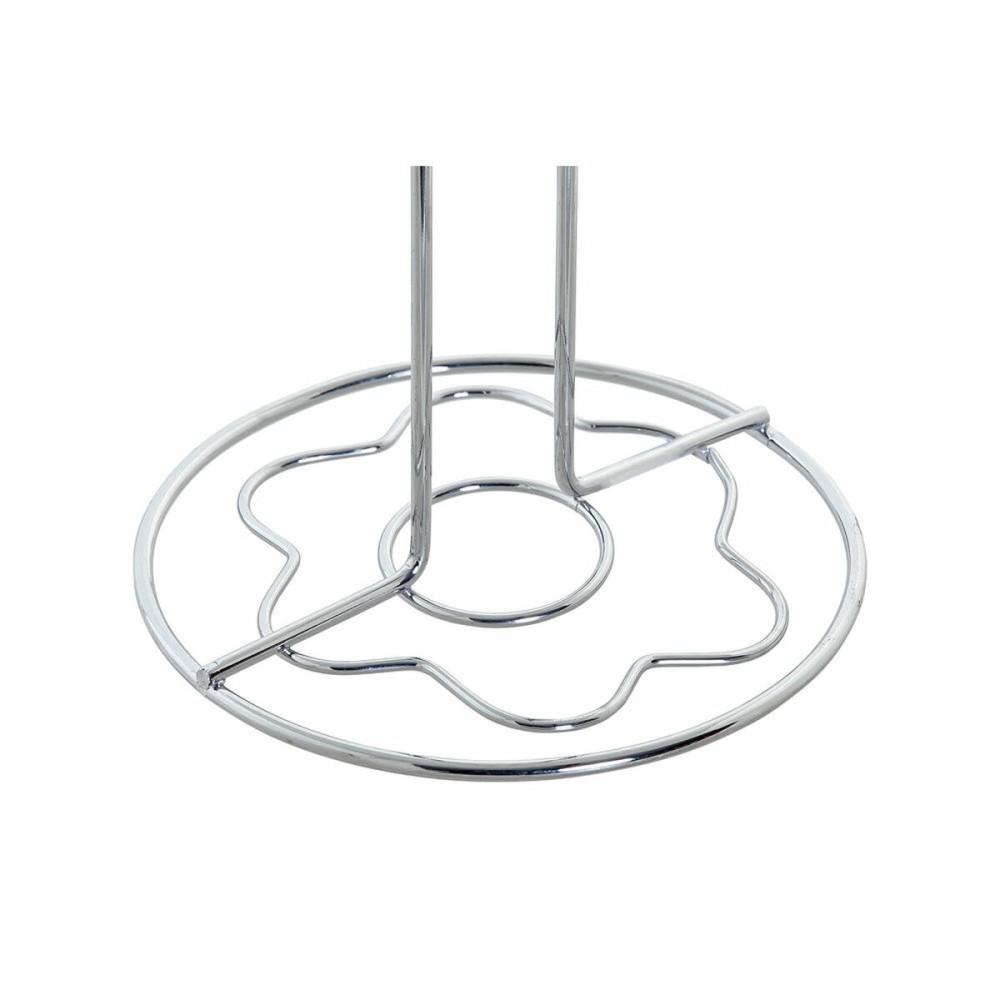 Toilettenpapierrollenhalterung DKD Home Decor Silber Metall Verchromt (14 x 14 x 55 cm)