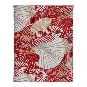 Nappe Kinvara ANCARA-21520-13 Beige Bordeaux toile