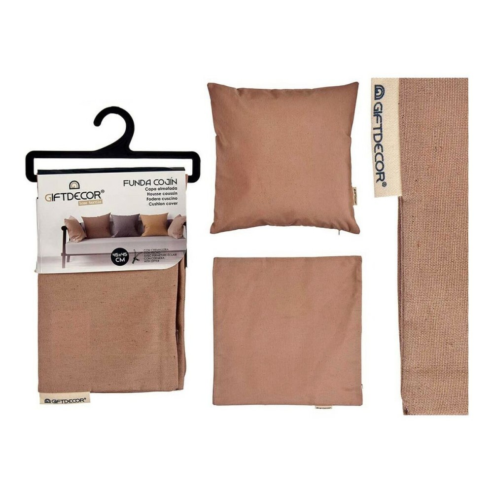 Housse de coussin Marron 45 x 0,5 x 45 cm 60 x 0,5 x 60 cm