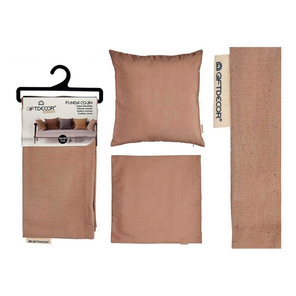 Housse de coussin Marron 45 x 0,5 x 45 cm 60 x 0,5 x 60 cm