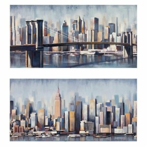 Toile DKD Home Decor Toile Bois MDF 120 x 3 x 60 cm