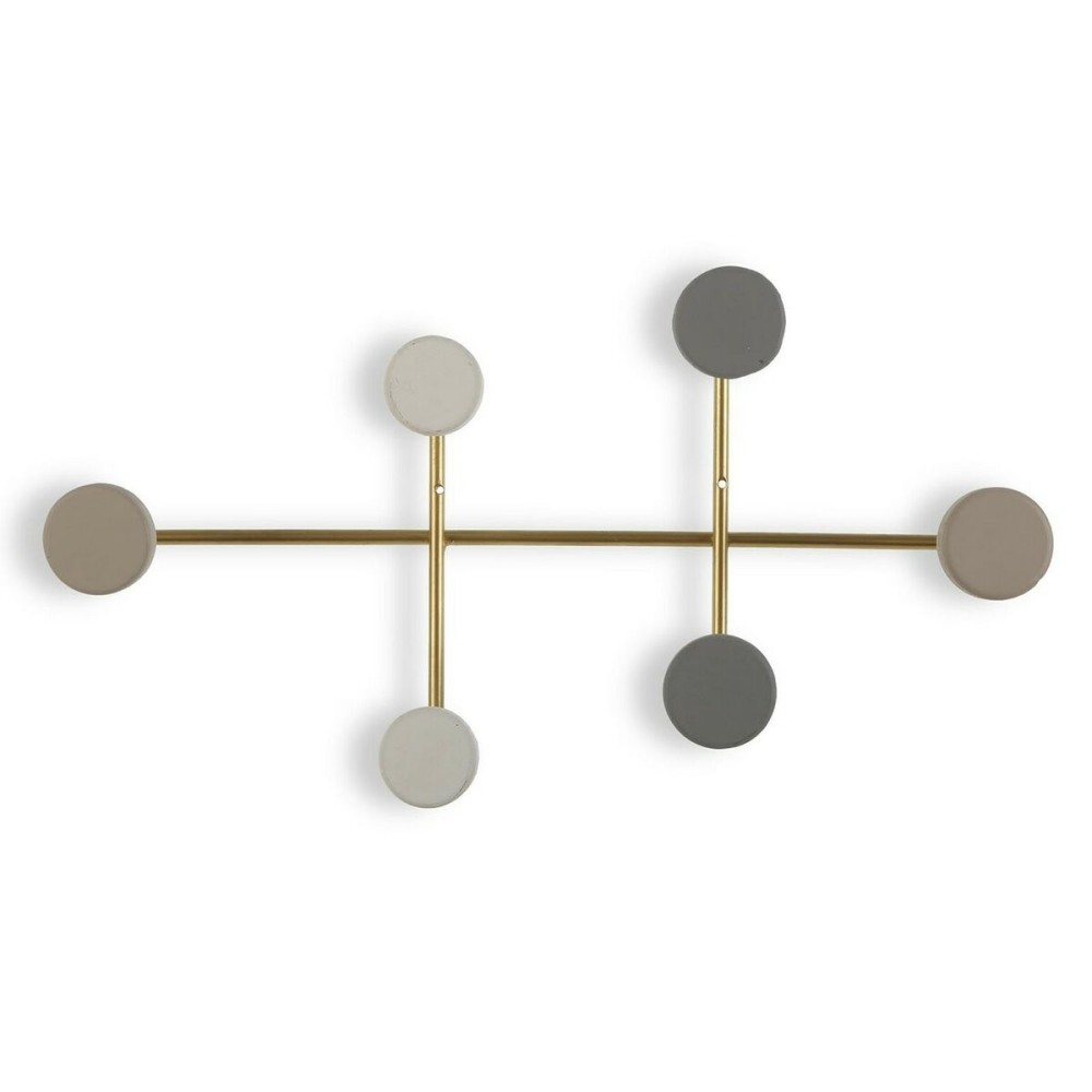 Porte-manteau Versa Multicouleur Métal Résine Bois MDF 6,5 x 22 x 41 cm (6,5 x 22 x 41 cm)