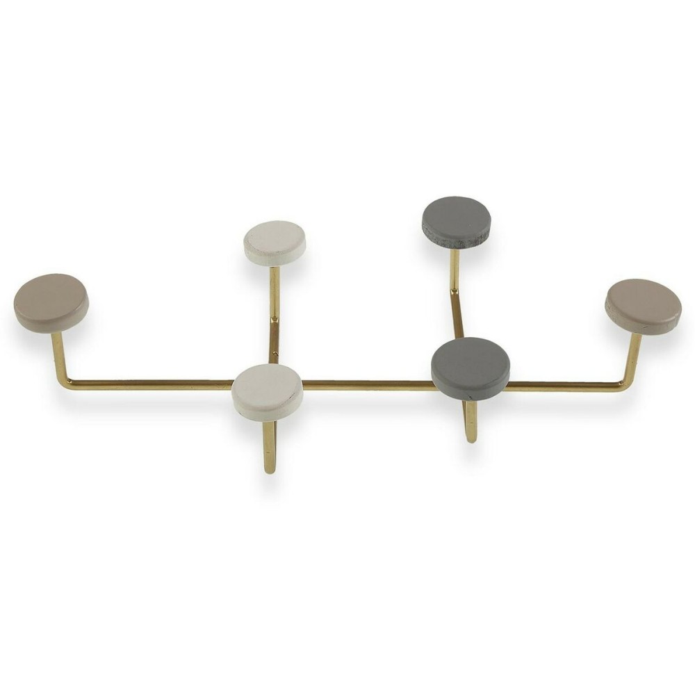 Porte-manteau Versa Multicouleur Métal Résine Bois MDF 6,5 x 22 x 41 cm (6,5 x 22 x 41 cm)