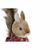 Weihnachtsschmuck DKD Home Decor Polyester Eichhörnchen (2 pcs) (12 x 15 x 25 cm)