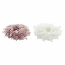 Weihnachtskranz DKD Home Decor Schaum Feder (40 x 40 x 6 cm) (2 pcs)