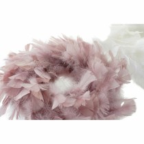 Weihnachtskranz DKD Home Decor Schaum Feder (40 x 40 x 6 cm) (2 pcs)