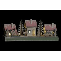 Weihnachtsschmuck DKD Home Decor Holz Haus (2 pcs) (30 x 6 x 12 cm)