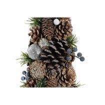 Sapin de Noël DKD Home Decor Blanc Argenté Naturel PVC Ananas Enneigé 19 x 19 x 38 cm