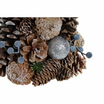 Sapin de Noël DKD Home Decor Blanc Argenté Naturel PVC Ananas Enneigé 19 x 19 x 38 cm
